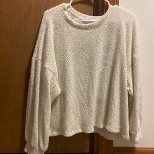 Potters pot fuzzy cropped sweater
